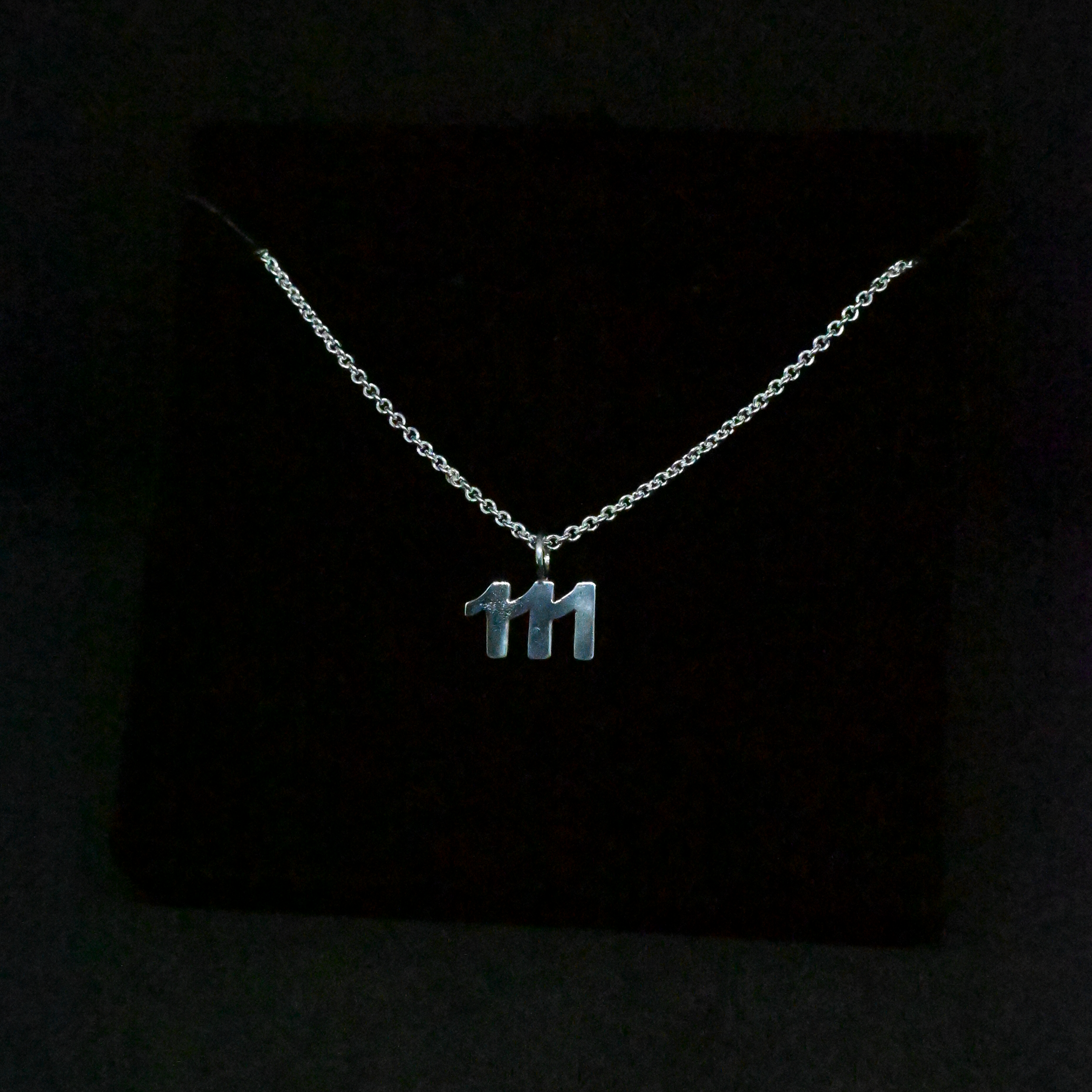 "111" Sterling Silver Chain