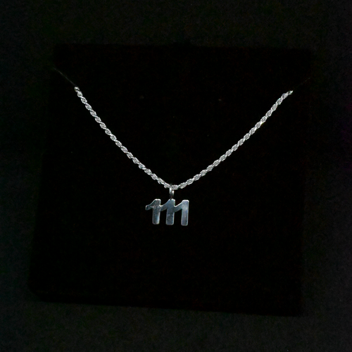 "111" Sterling Silver Chain