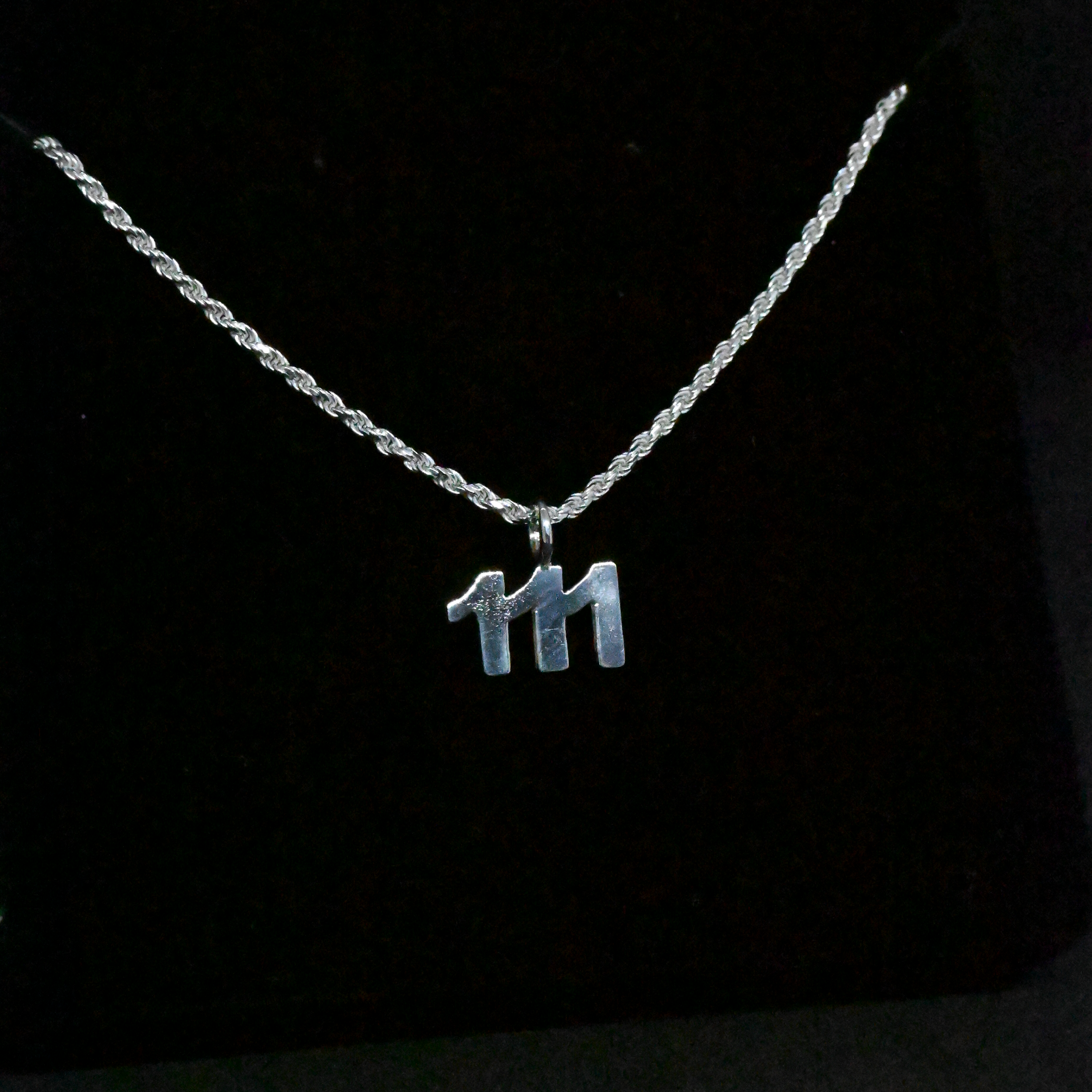 "111" Sterling Silver Chain