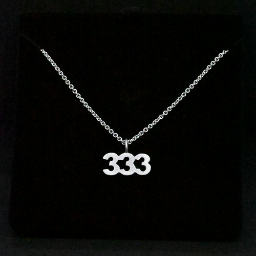 "333" Sterling Silver Chain (Satin Finish)