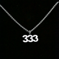 "333" Sterling Silver Chain (Satin Finish)