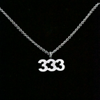 "333" Sterling Silver Chain (Satin Finish)