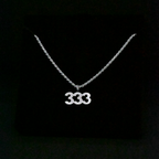"333" Sterling Silver Chain (Satin Finish)