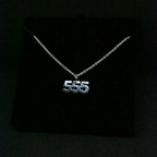 "555" Sterling Silver Chain