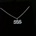 "555" Sterling Silver Chain