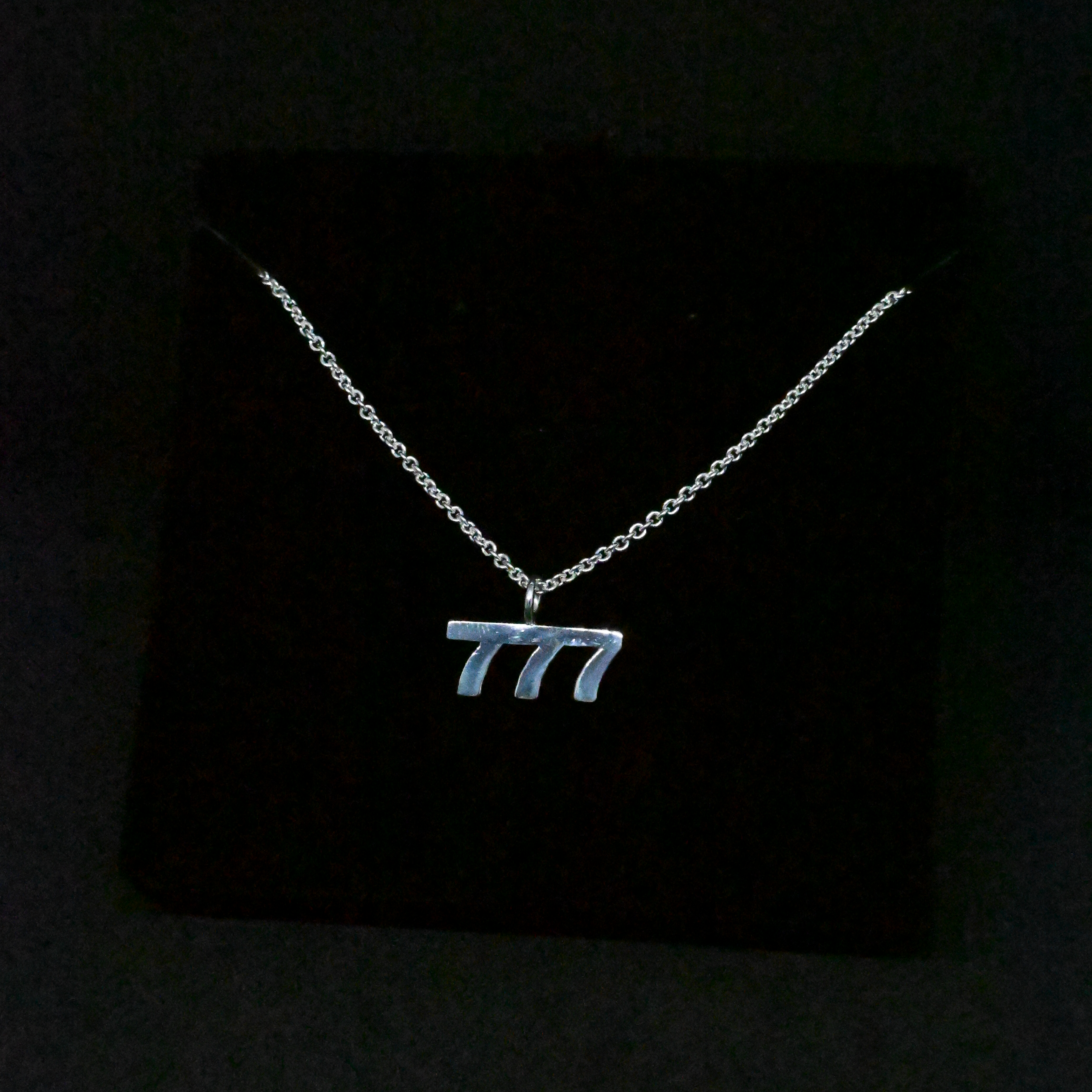 "777" Sterling Silver Chain