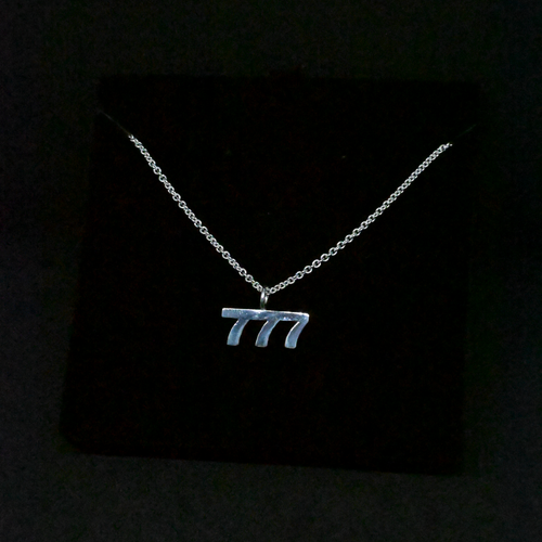 "777" Sterling Silver Chain