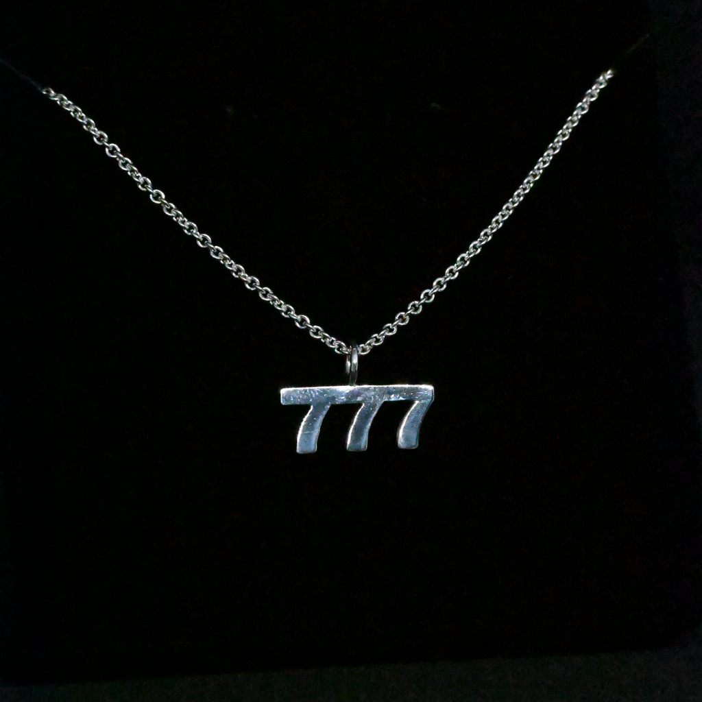 "777" Sterling Silver Chain