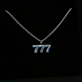 "777" Sterling Silver Chain