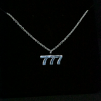 "777" Sterling Silver Chain
