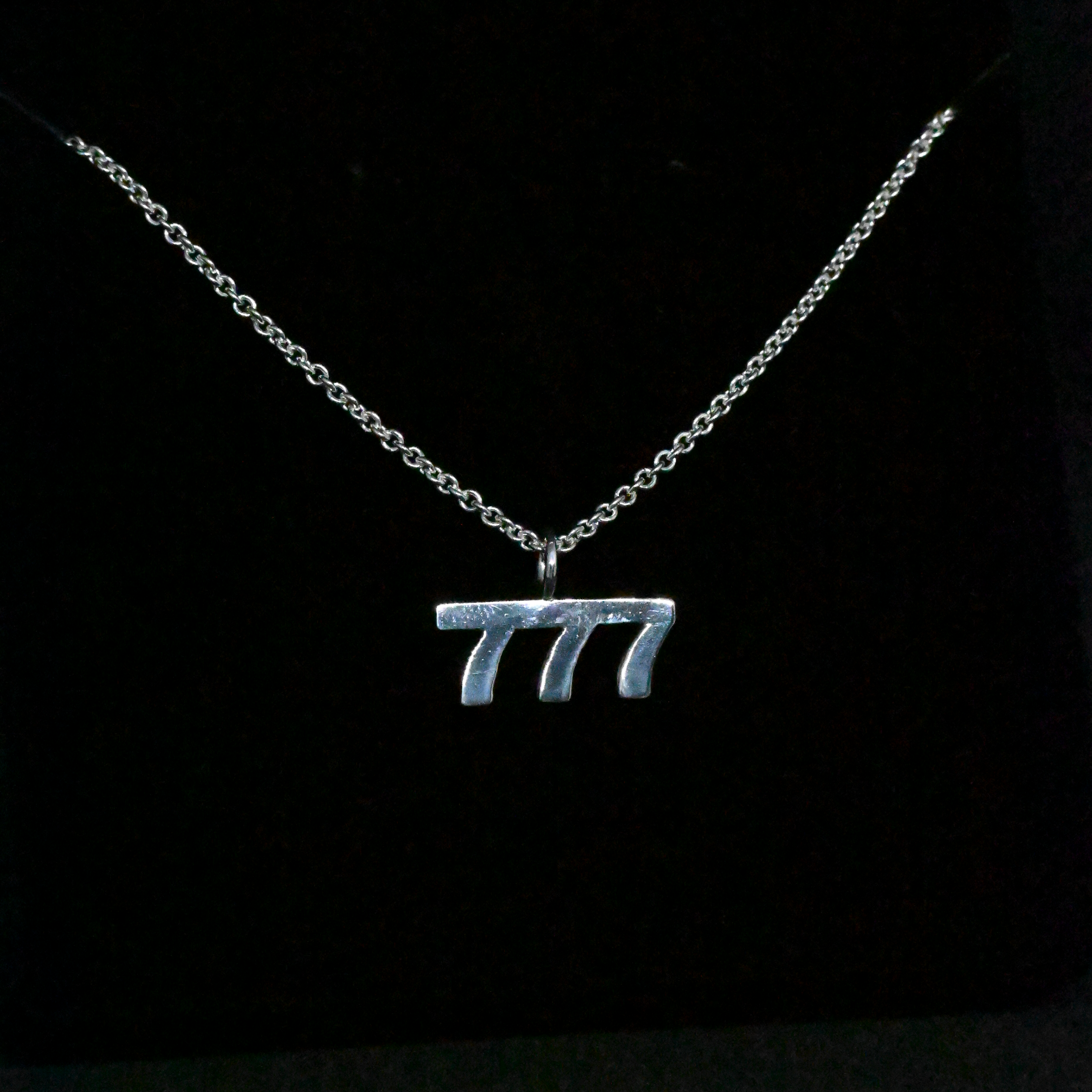 "777" Sterling Silver Chain
