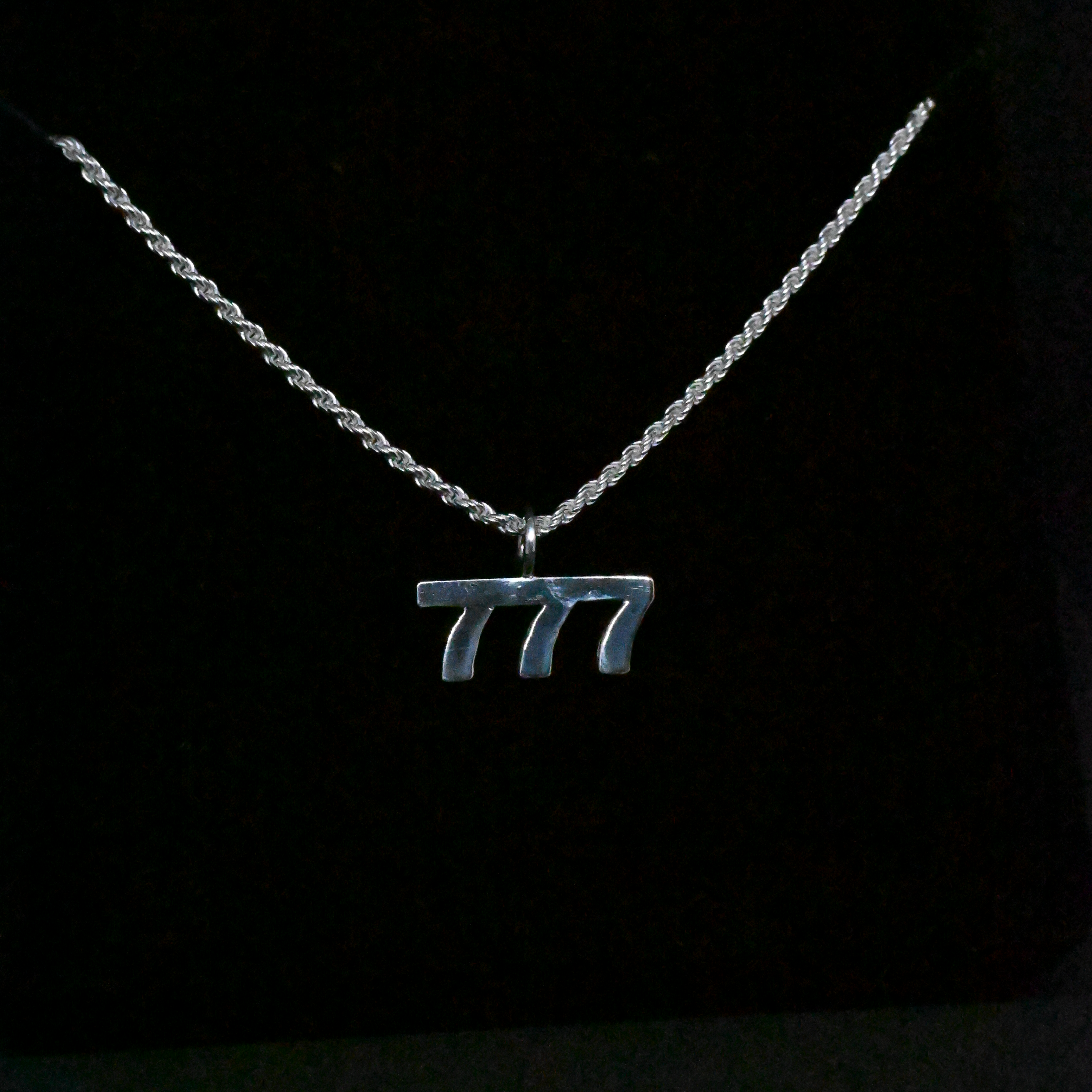 "777" Sterling Silver Chain