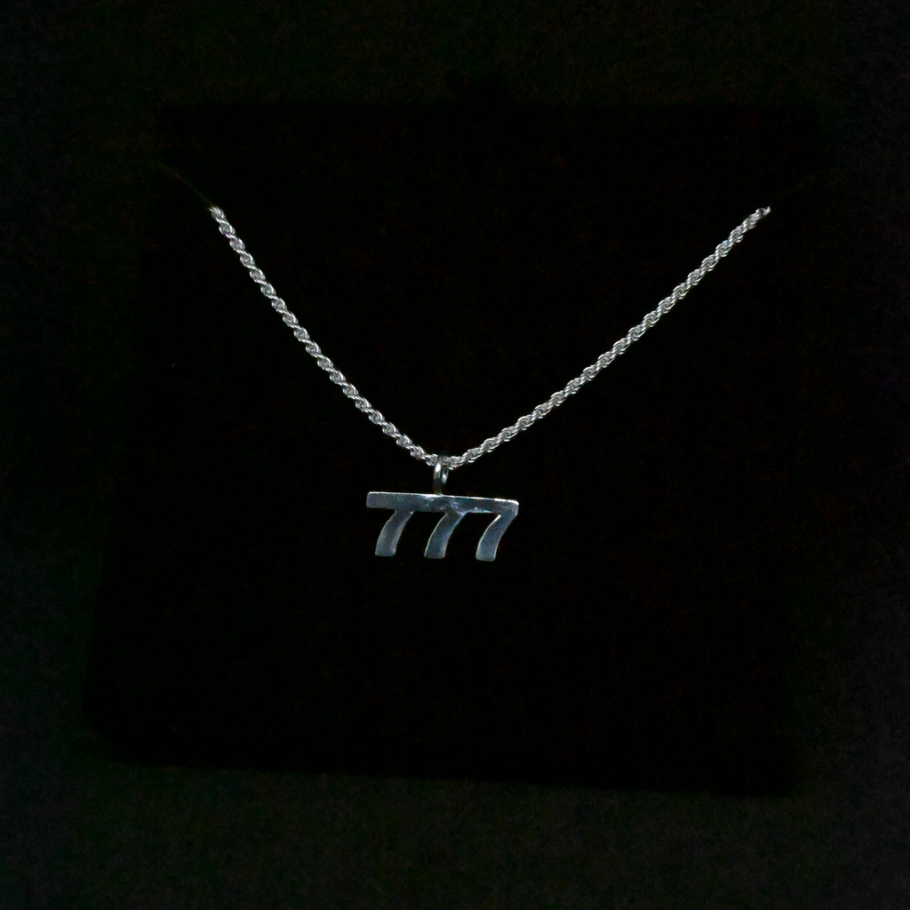 "777" Sterling Silver Chain