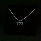 "777" Sterling Silver Chain