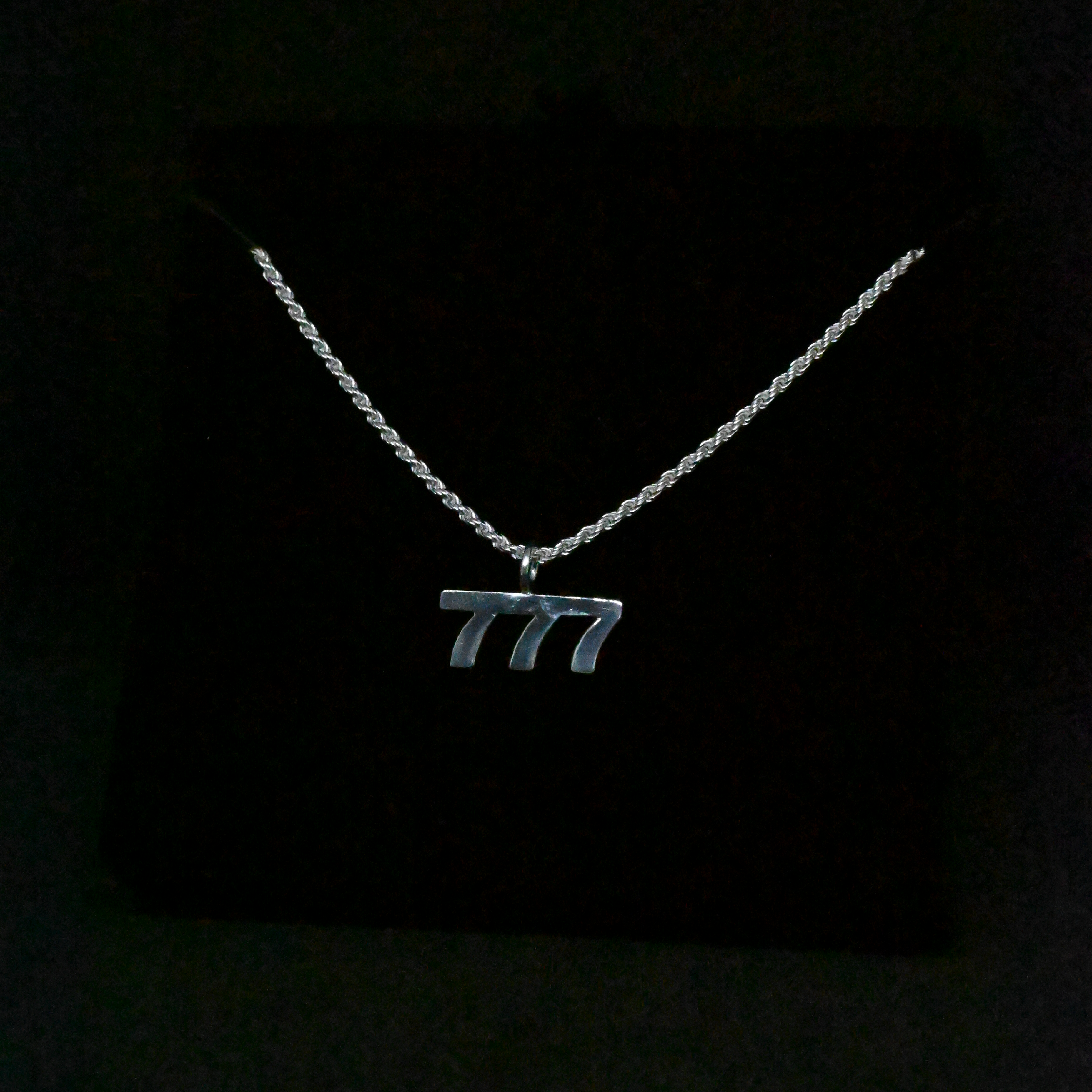 "777" Sterling Silver Chain