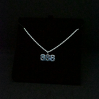 "888" Sterling Silver Chain