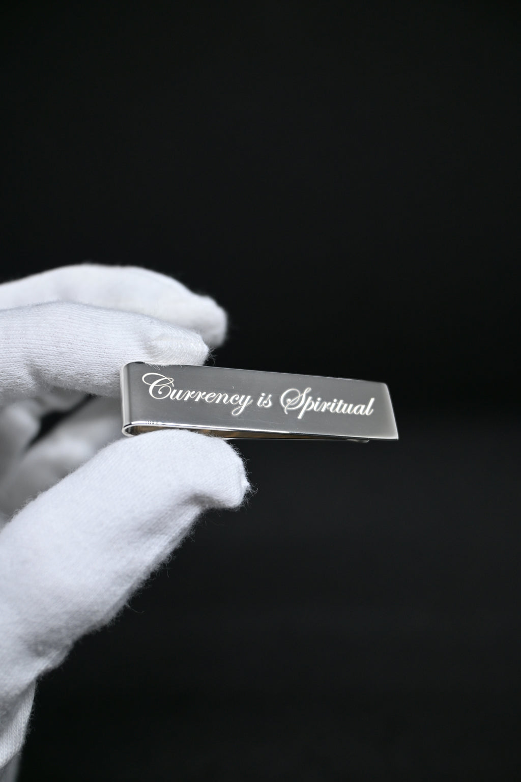 "Currency is Spiritual" - Sterling Silver Money Clip