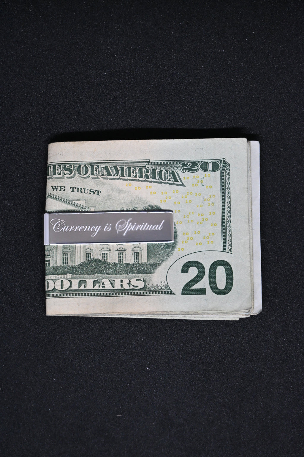 "Currency is Spiritual" - Sterling Silver Money Clip