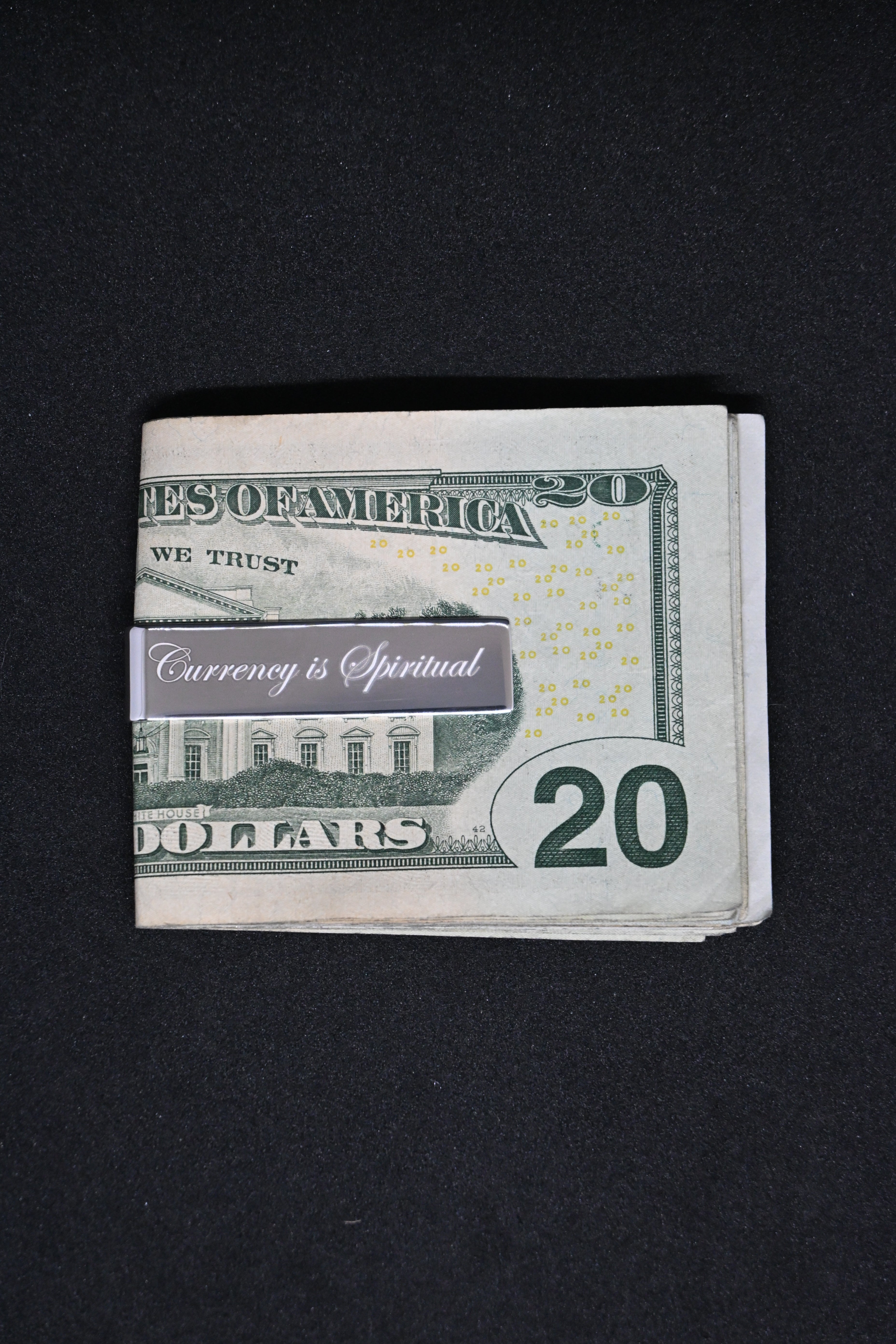 "Currency is Spiritual" - Sterling Silver Money Clip