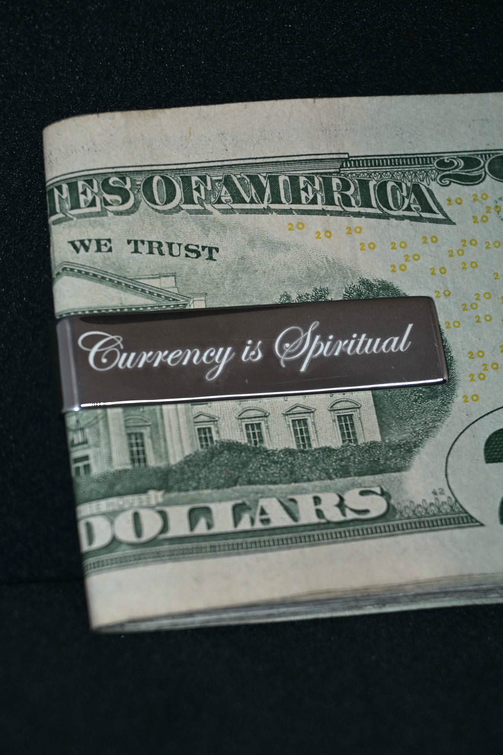 "Currency is Spiritual" - Sterling Silver Money Clip