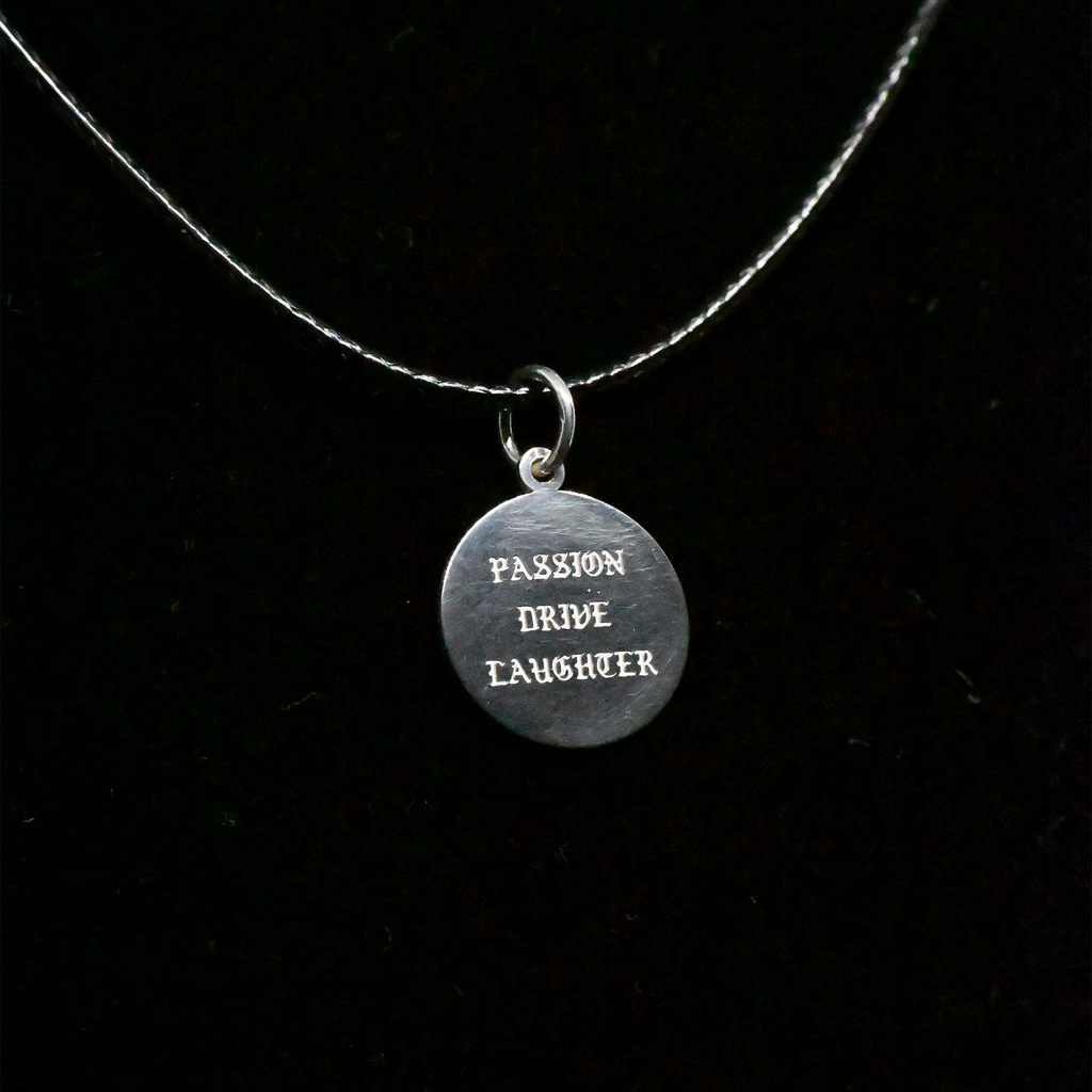 "Passion, Drive, Laughter" Sterling Silver Chain
