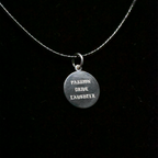 "Passion, Drive, Laughter" Sterling Silver Chain