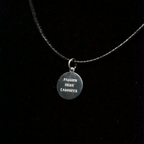 “Passion, Drive, Laughter” Sterling Silver Chain - Micro