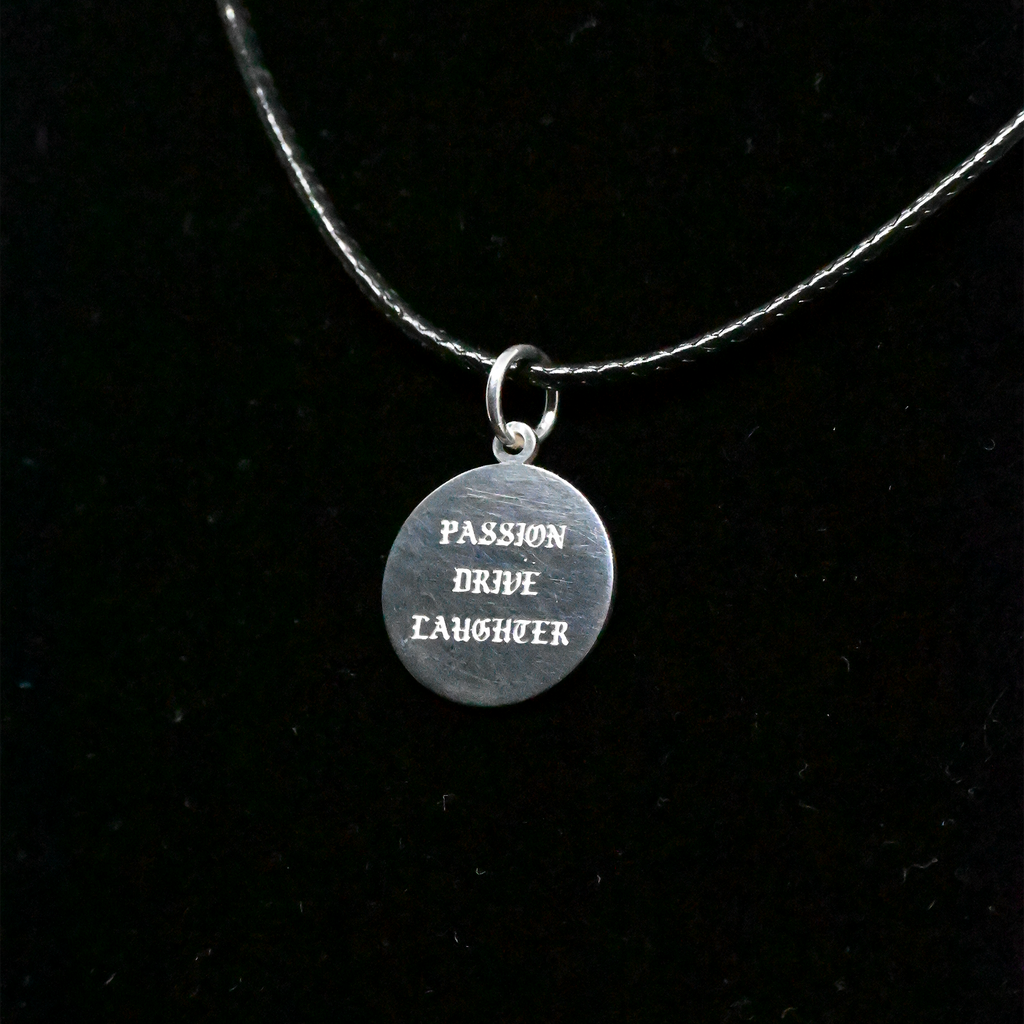 "Passion, Drive, Laughter" Sterling Silver Chain