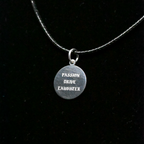"Passion, Drive, Laughter" Sterling Silver Chain