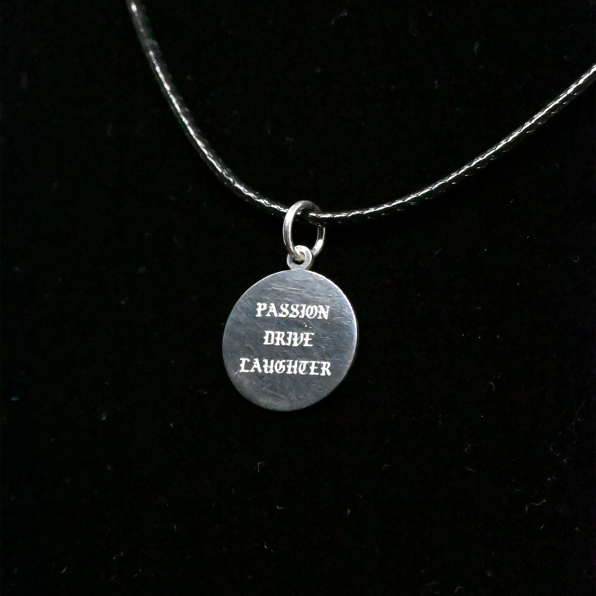 "Passion, Drive, Laughter" Sterling Silver Chain
