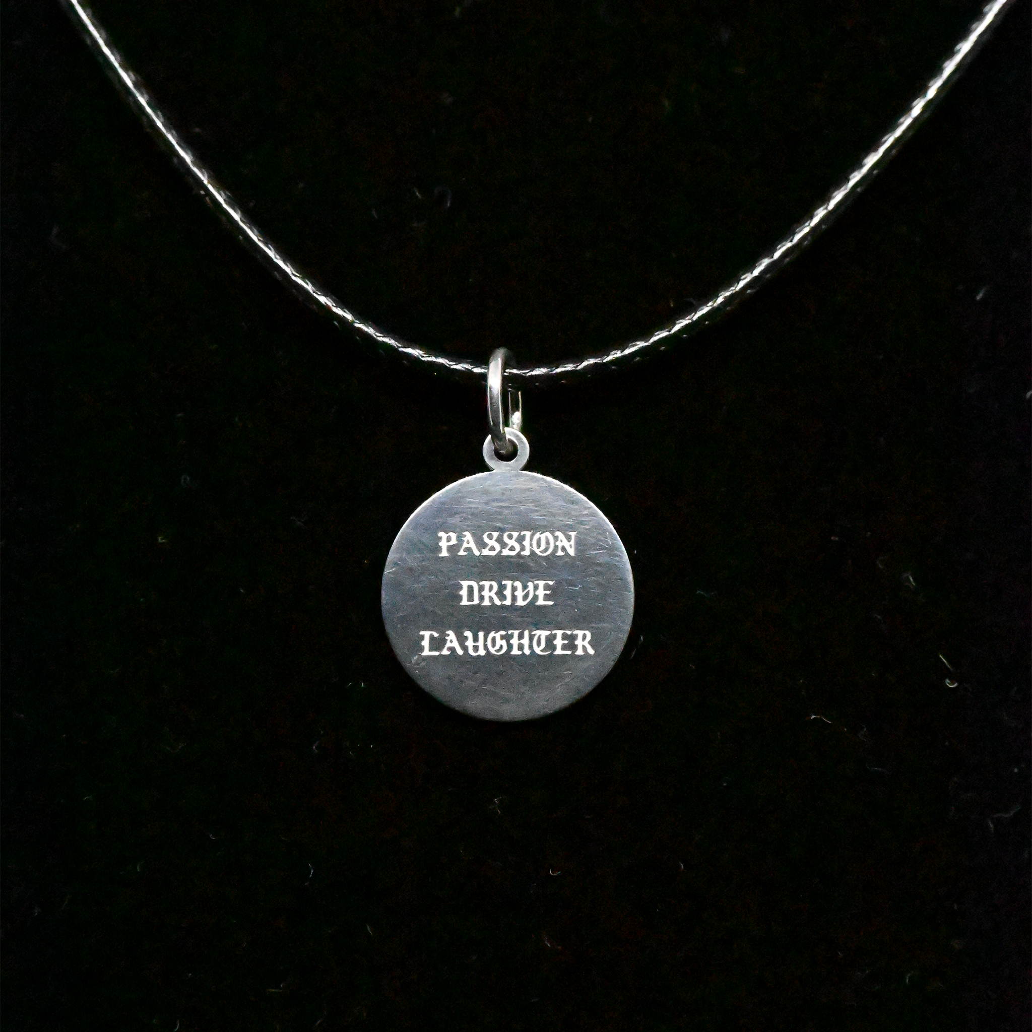 "Passion, Drive, Laughter" Sterling Silver Chain