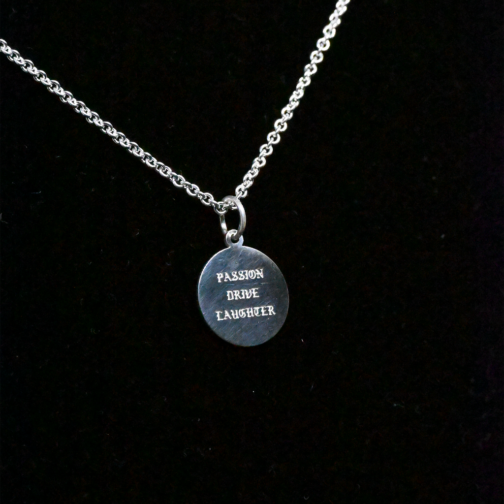 “Passion, Drive, Laughter” Sterling Silver Chain - Micro
