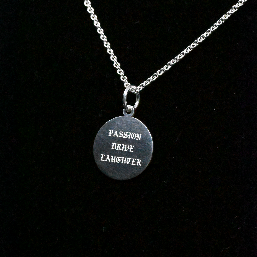 "Passion, Drive, Laughter" Sterling Silver Chain