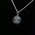 "Passion, Drive, Laughter" Sterling Silver Chain