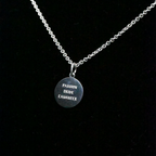“Passion, Drive, Laughter” Sterling Silver Chain - Micro