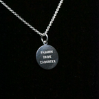 "Passion, Drive, Laughter" Sterling Silver Chain
