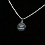 “Passion, Drive, Laughter” Sterling Silver Chain - Micro