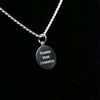 "Passion, Drive, Laughter" Sterling Silver Chain