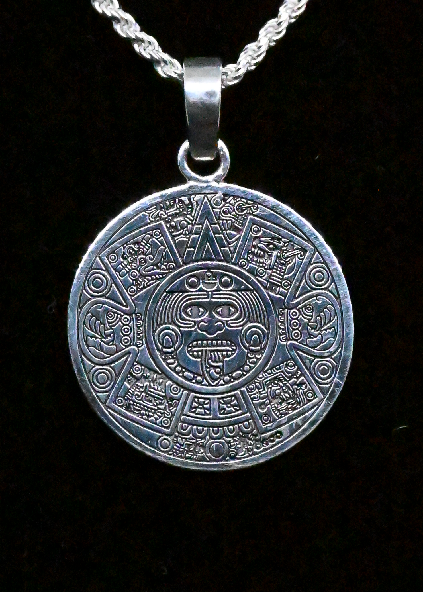 "Aztec" Sterling Silver Chain
