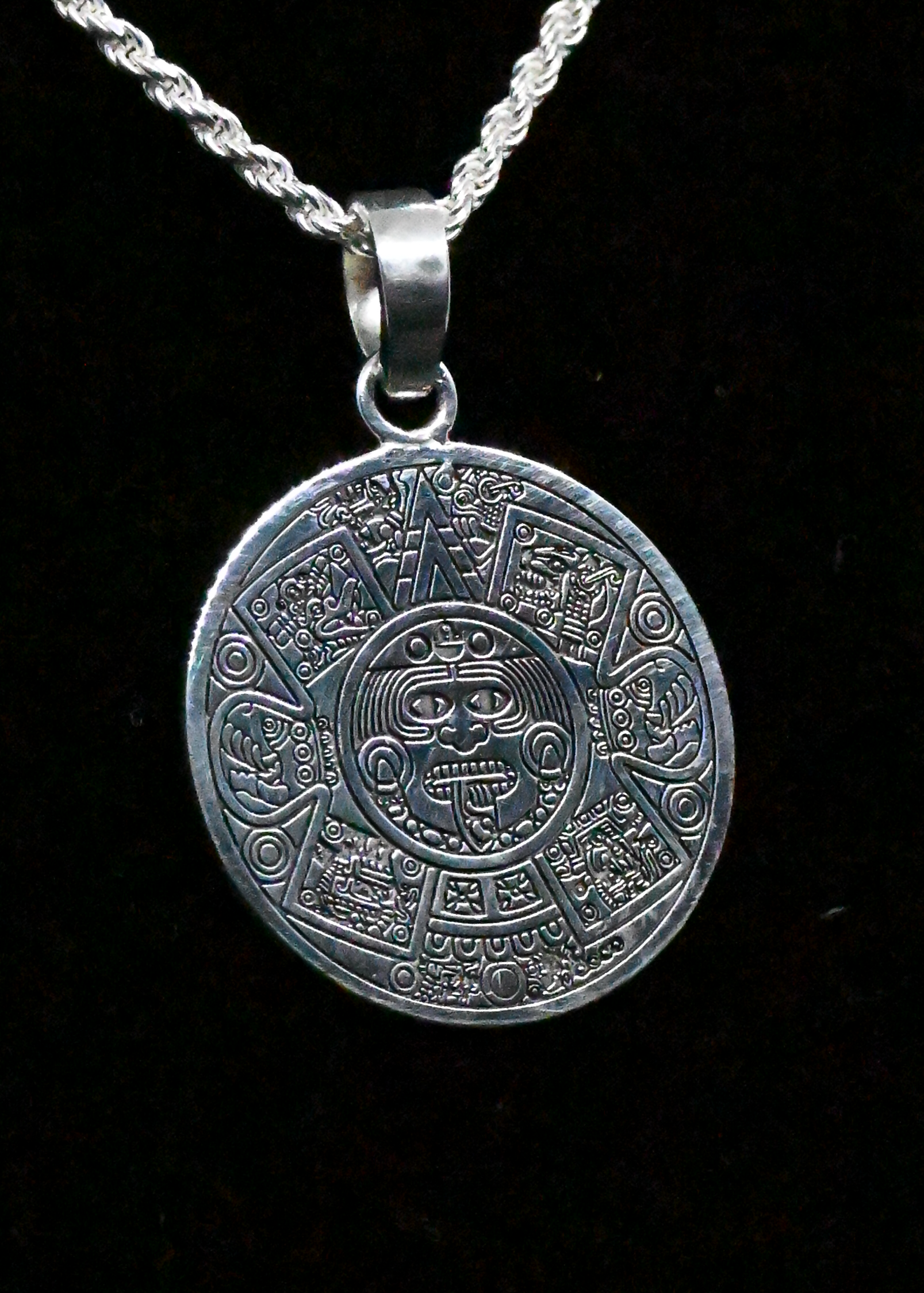 "Aztec" Sterling Silver Chain