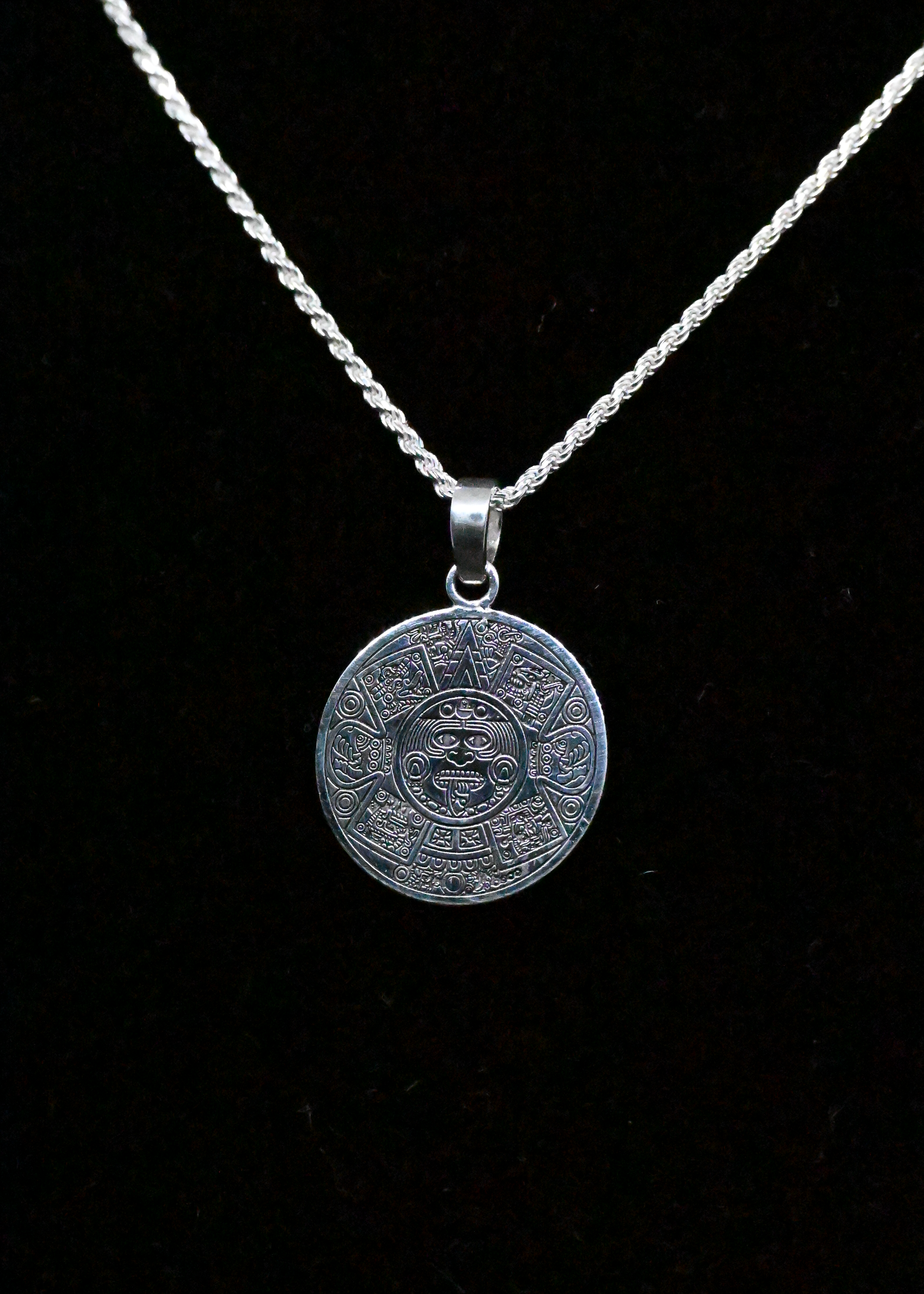 "Aztec" Sterling Silver Chain