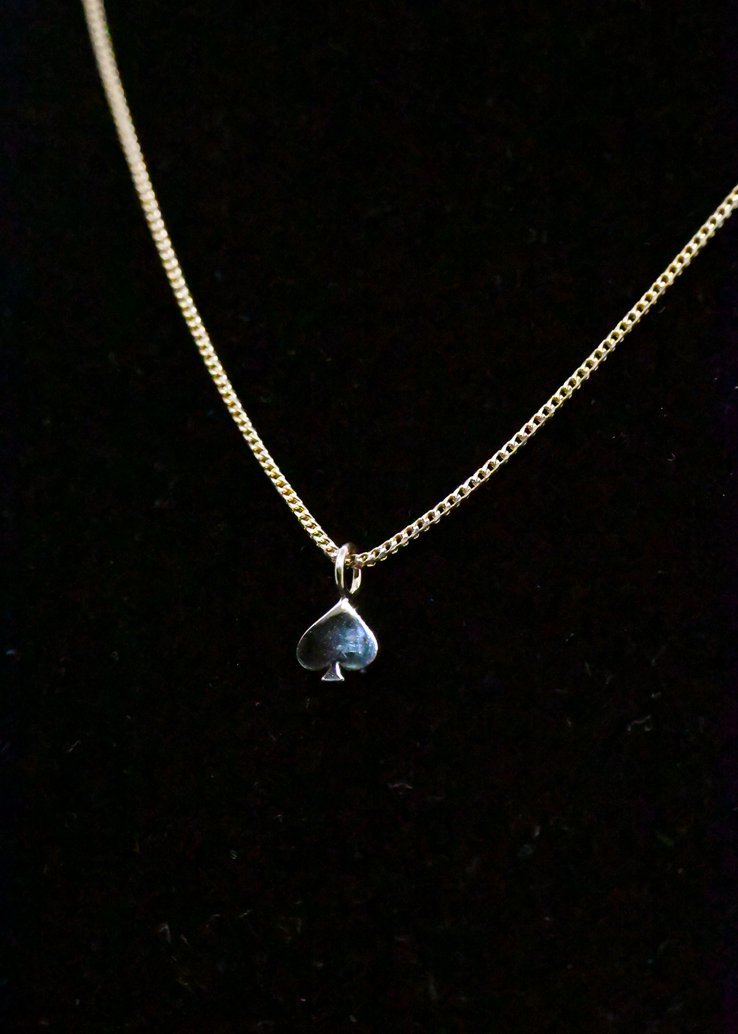 "Spade" Yellow Gold Chain - 14K
