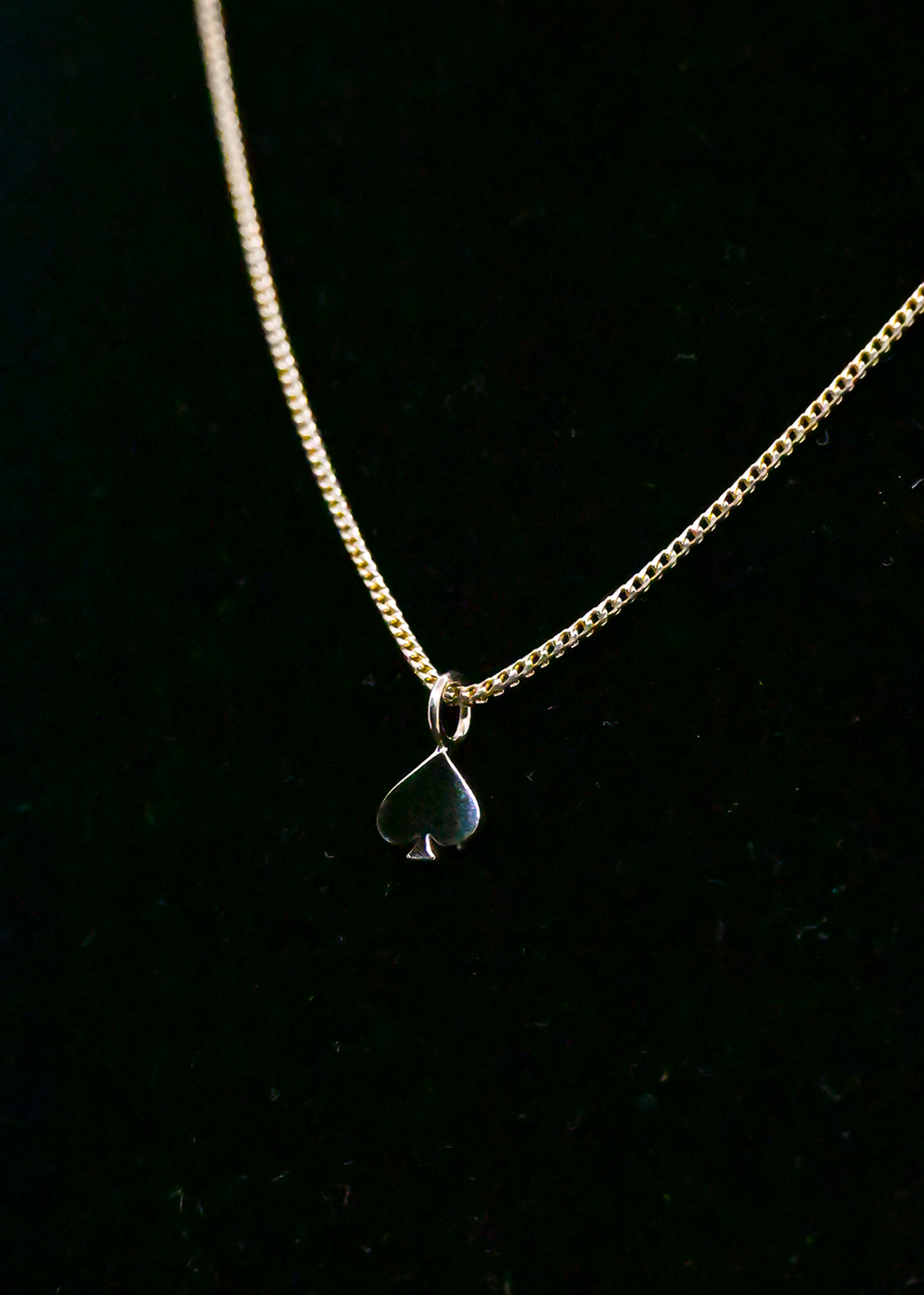 "Spade" Yellow Gold Chain - 14K