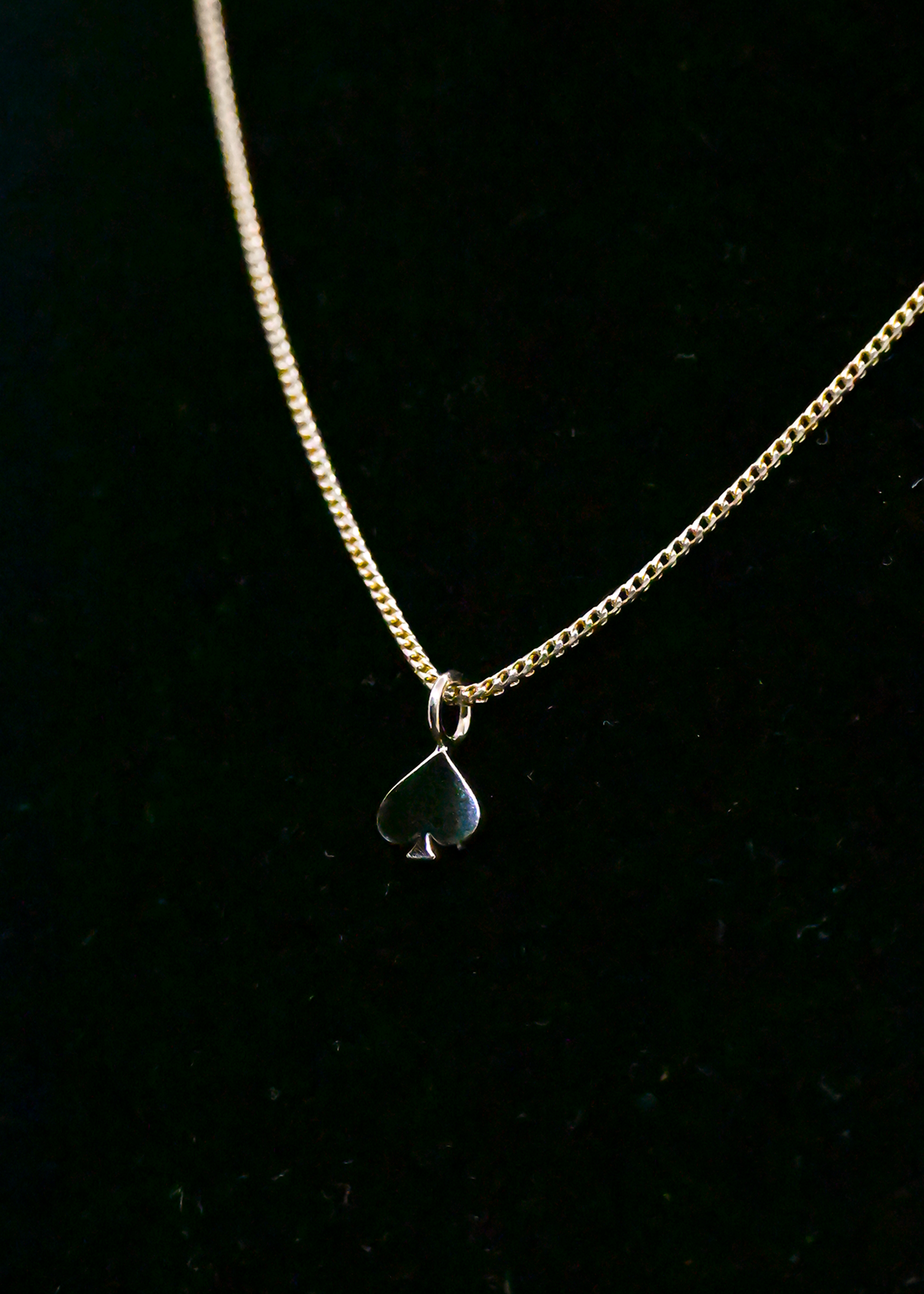 "Spade" Yellow Gold Chain - 14K