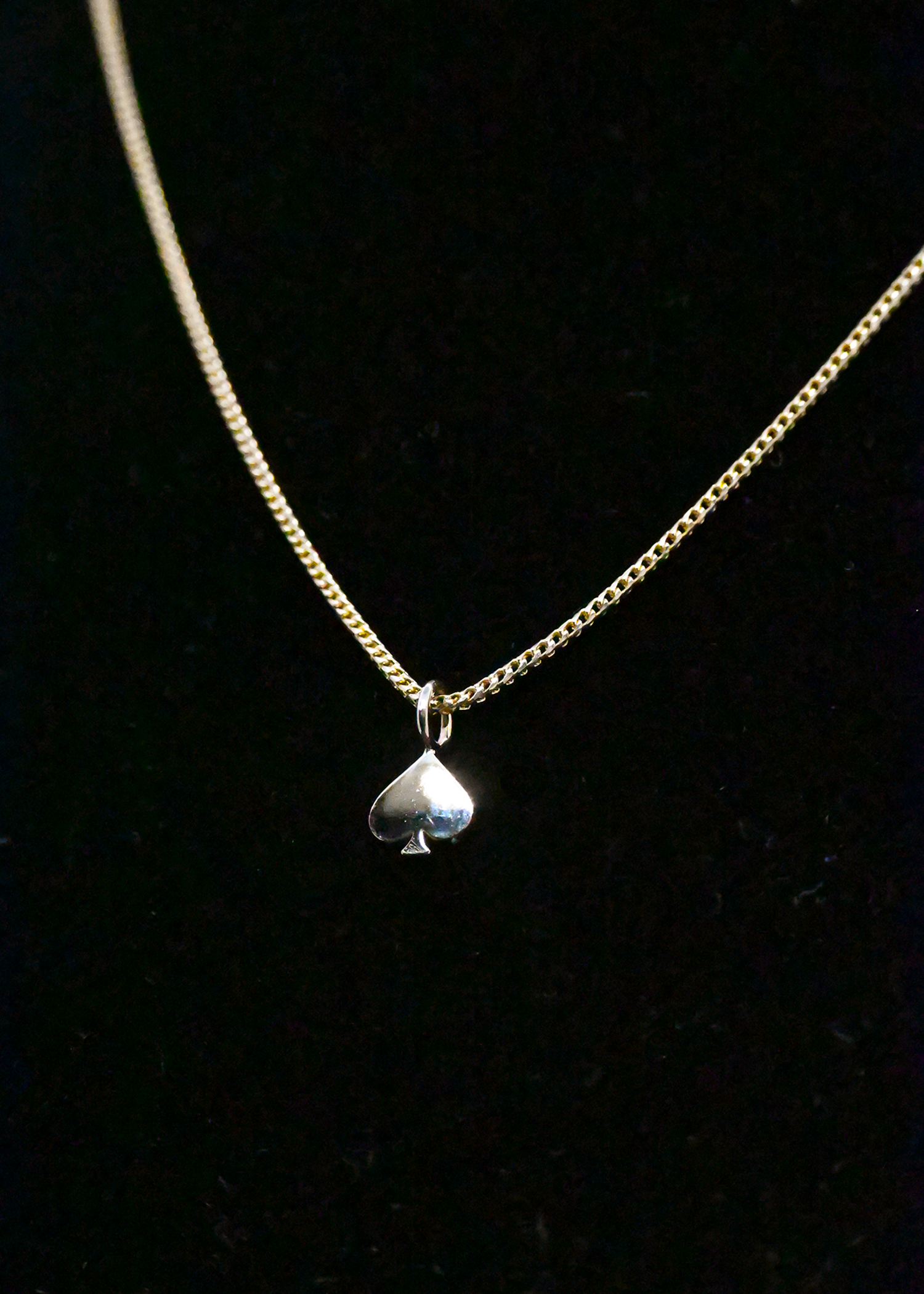 "Spade" Yellow Gold Chain - 14K