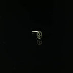 "Peace Sign" Nose Stud - Sterling Silver, L-Shape